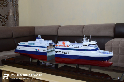 Miniatur Kapal Cutout MV. MNTC Jaya 9