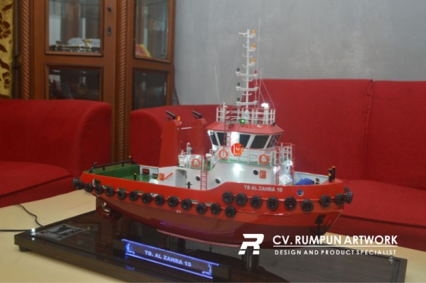 Miniatur Kapal Tugboat Al Zahra 10